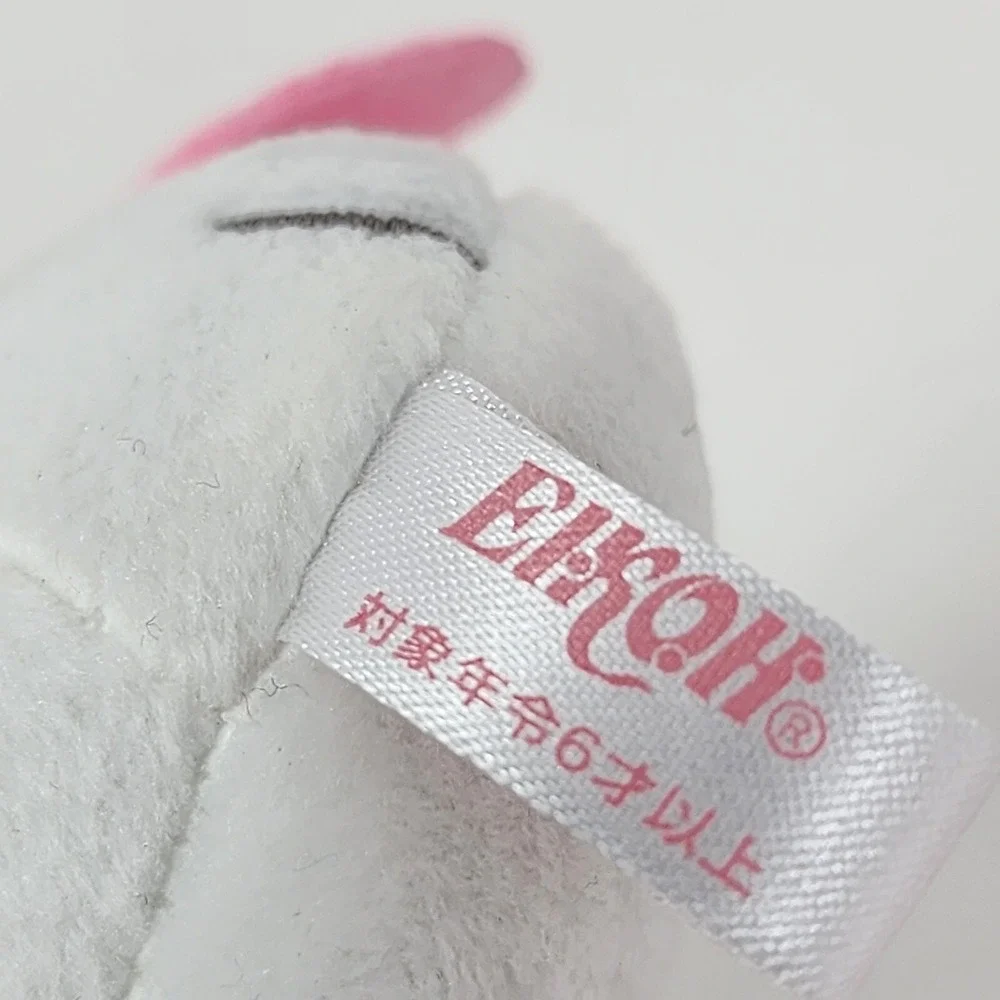 Sanrio Hello Kitty Pink Bow Plush Keychain Charm JAPAN Sleeping NEW